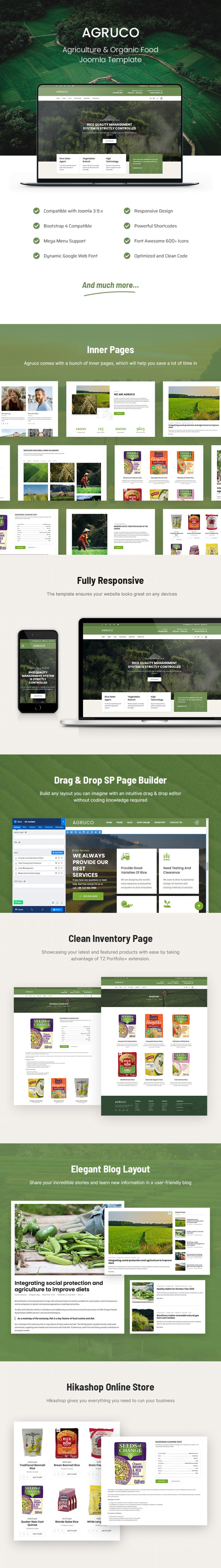 Agriculture & Organic Food Joomla Template